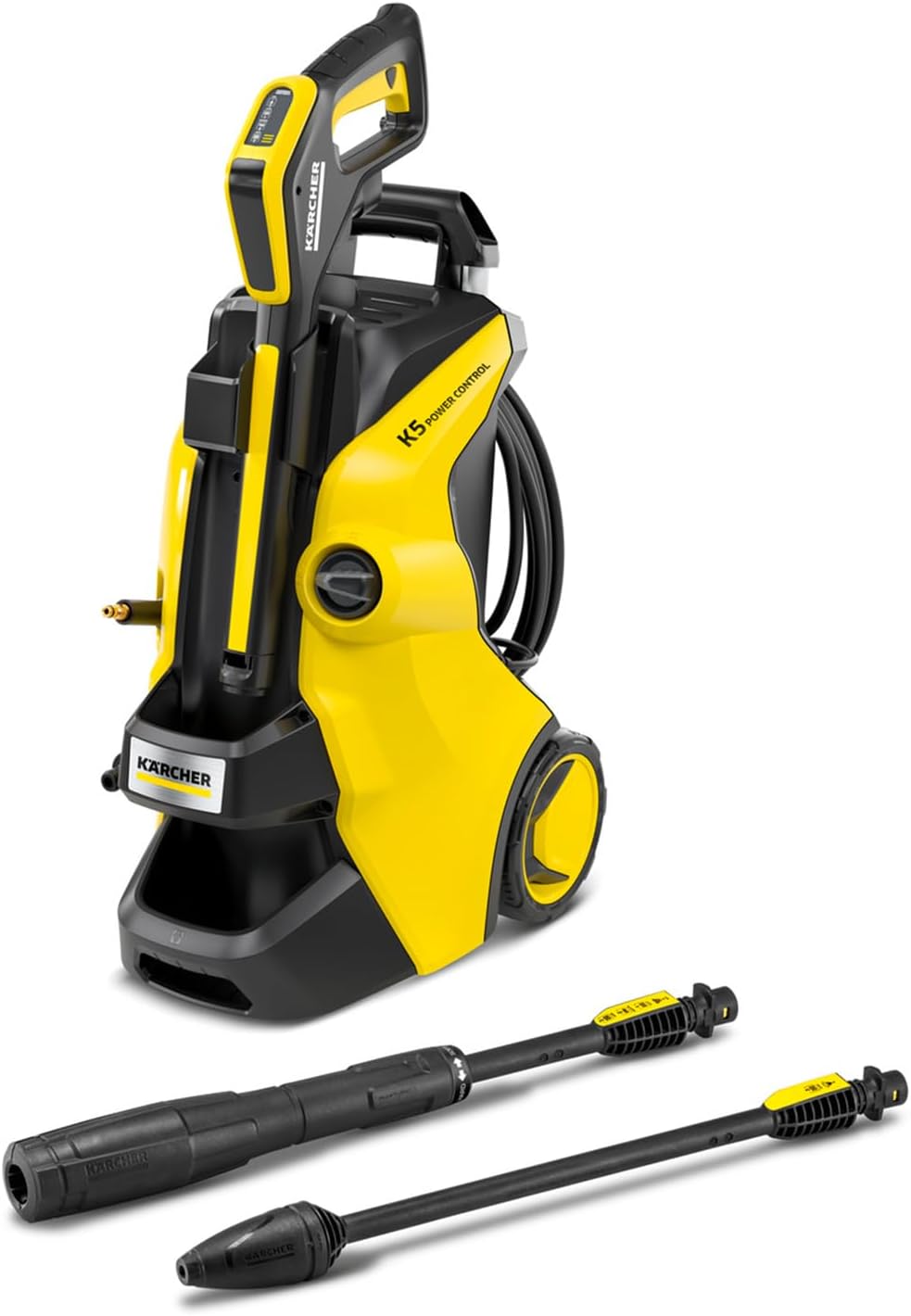Kärcher K 5 Power Control - Idropulitrice ad Alta Pressione con Power Control,1800W, 145 bar, Idropulitrice elettrica professionale acqua fredda, 2 accessori e pistola LED, Giallo/Nero