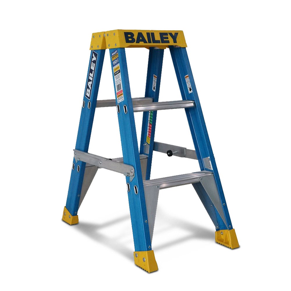 BAILEY 0.9m 150kg Step 3 Pro Fibreglass Double Sided Ladder FS13977