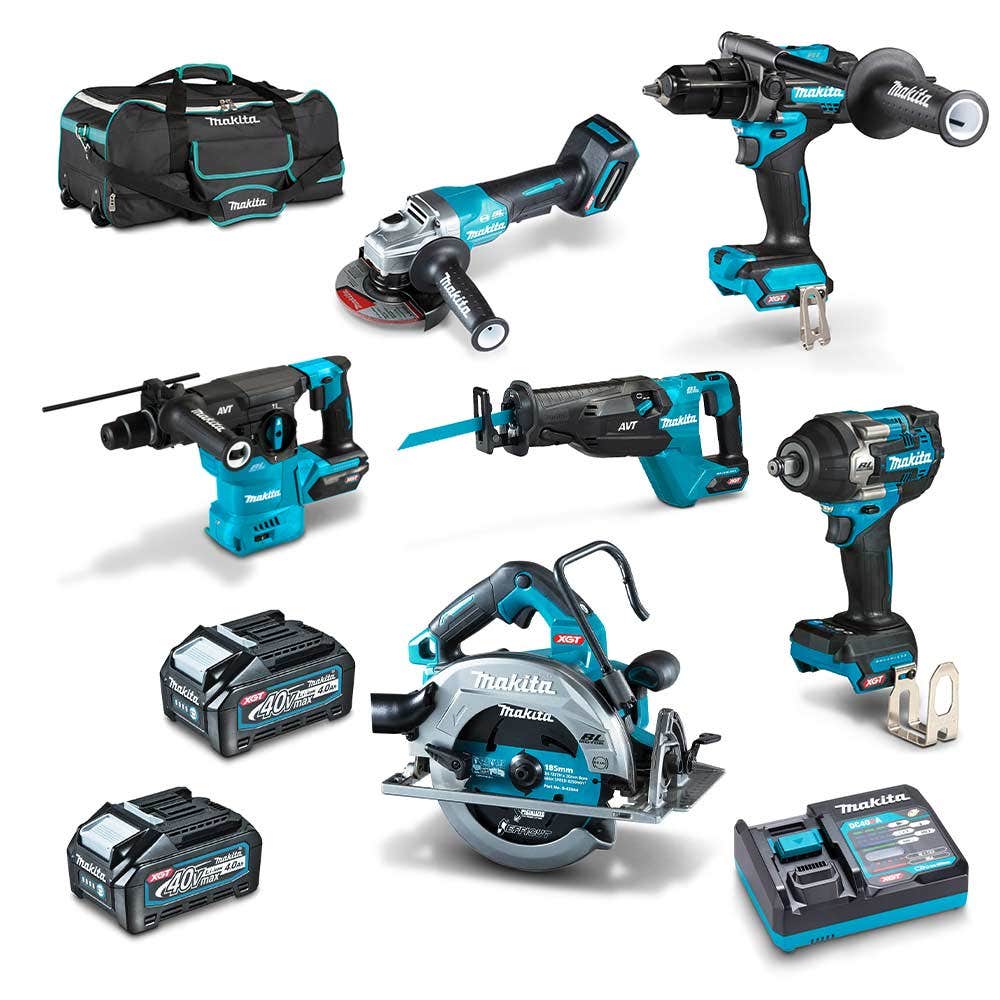MAKITA 40V Max XGT 6 Piece 2 x 4.0Ah Combo Kit DK0191G601