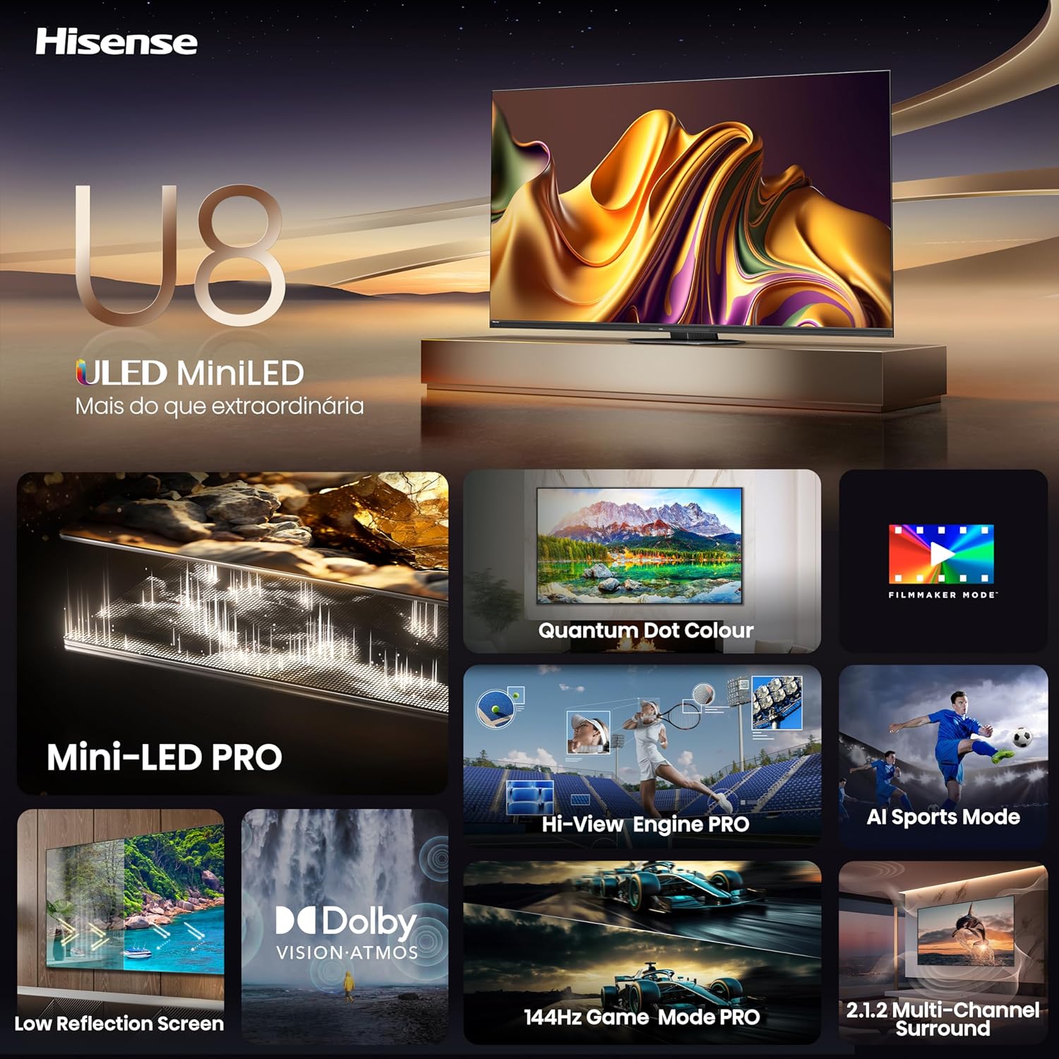 Hisense 65U7NQ 164cm (65-inch) TV
