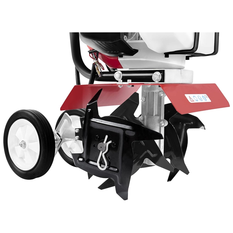 BU-KO 52CC Garden Tiller Petrol 3 HP 2-Stroke Lawn Ground Hoe Cultivator Motor Hoe Petrol Lightweight Compact Ground Tiller Powerful Handle with Secure Grip