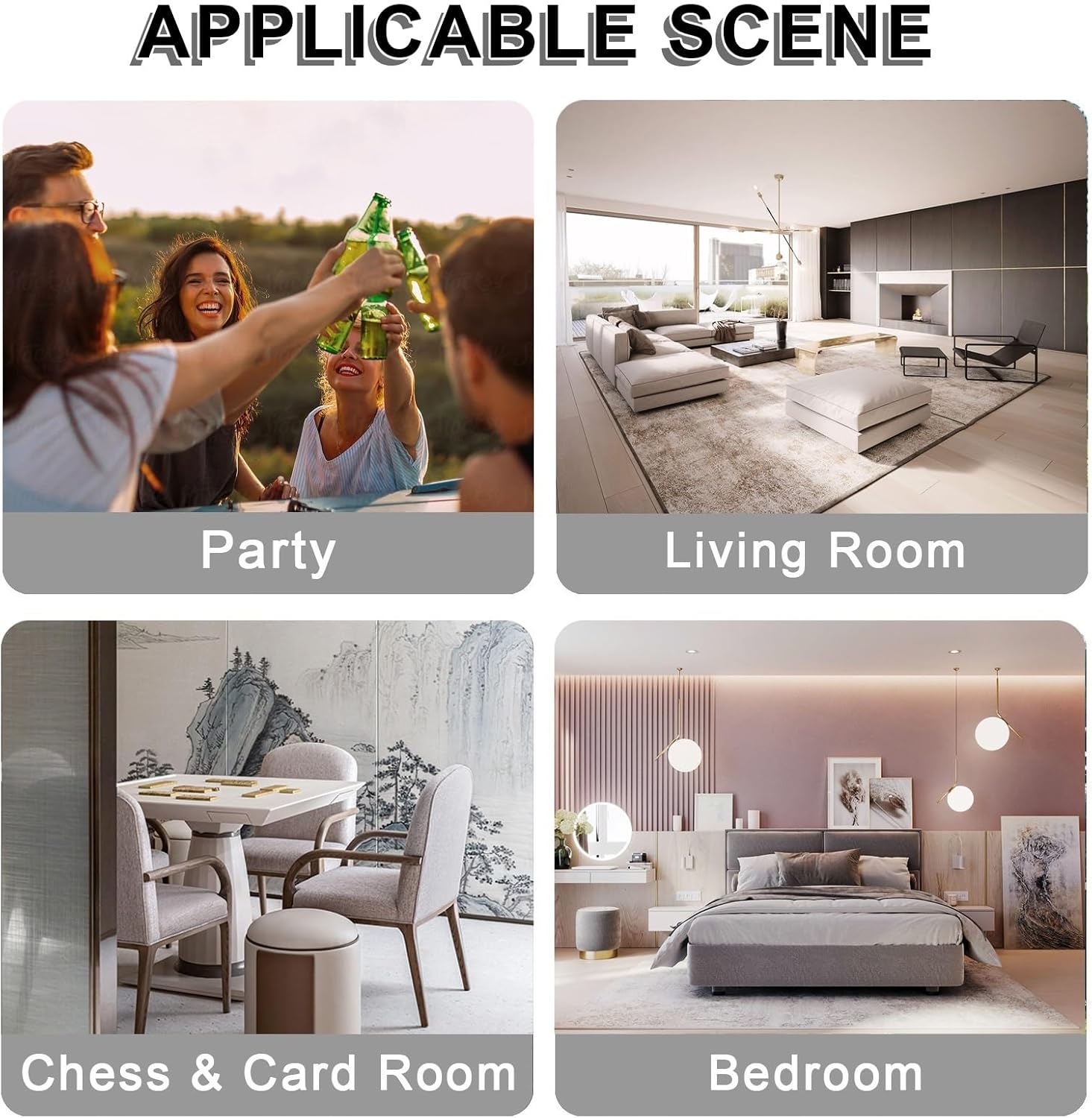 Machine De Mahjong Automatique Portable, Table De Jeu Pliable avec roulettes pour Campings, Fêtes À La Maison, Pique-niques, Voyages, Rassemblements(Gold)