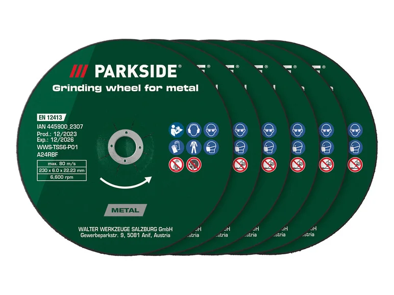 PARKSIDE Kit de disques à trononner ou ébavurer ou Disque à trononner diamanté,  230 mm
