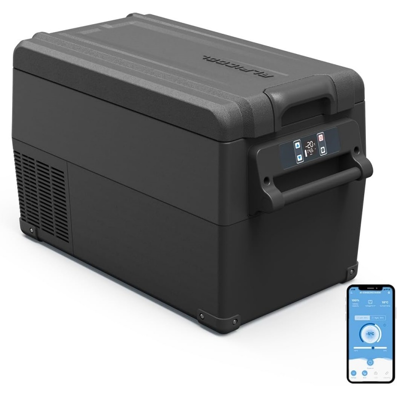 Alpicool CF35 35L Compressor Car Refrigerator, Portable Camping Fridge DC 12v Freezer for TruckCampervanRVBoat, -20℃ to 20℃ [Energy Class C]