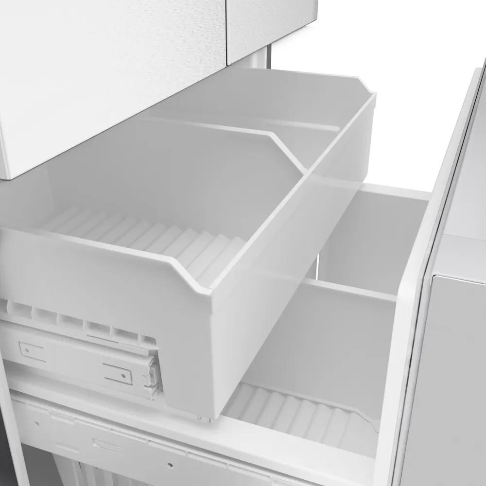 Bosch 100 Series French Door Bottom Mount 36'' Brushed steel anti-fingerprint, Total No Frost