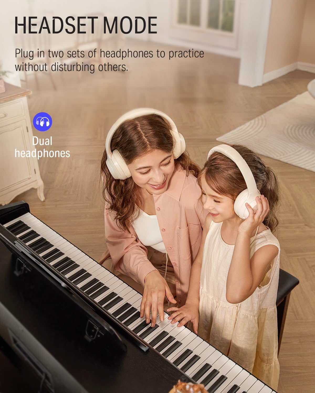 Upright Digital Piano, Donner DDP-100 88 Keys Digital Piano Home Keyboard Bundle