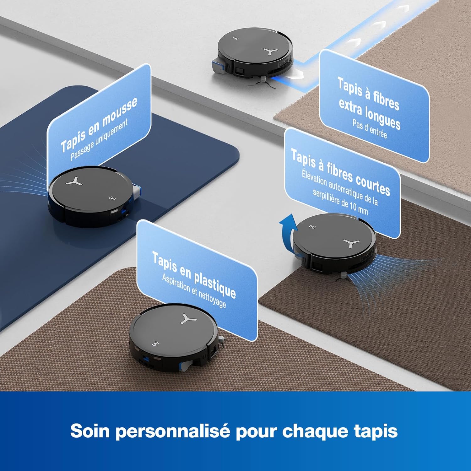 ECOVACS X8 PRO OMNI Robot Vacuum Cleaner with All-In-One Station, 18000Pa Power, Instant Automatic Cleaning OZMO ROLLER, 75℃ Hot Water Cleaning, Automatic Cleaning Solution Addition