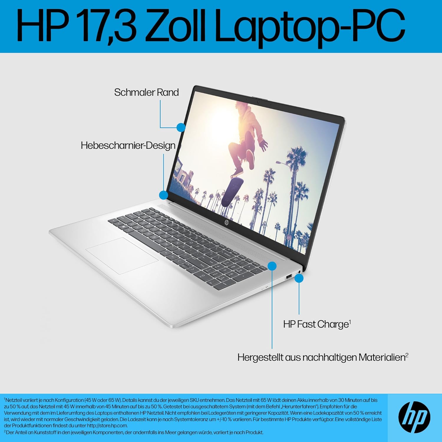 HP Laptop 17 with Intel Core i7-1355U | 17.3