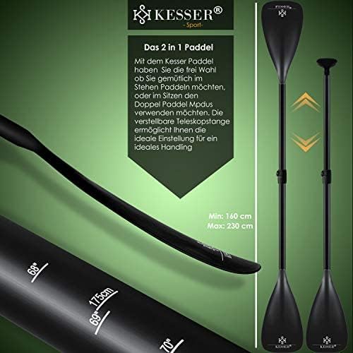 KESSER® Inflatable SUP Board Set, Stand Up Paddle Board, Premium Surfboard, Water Sports, 6 Inch Thick, Complete Accessories, 130 kg