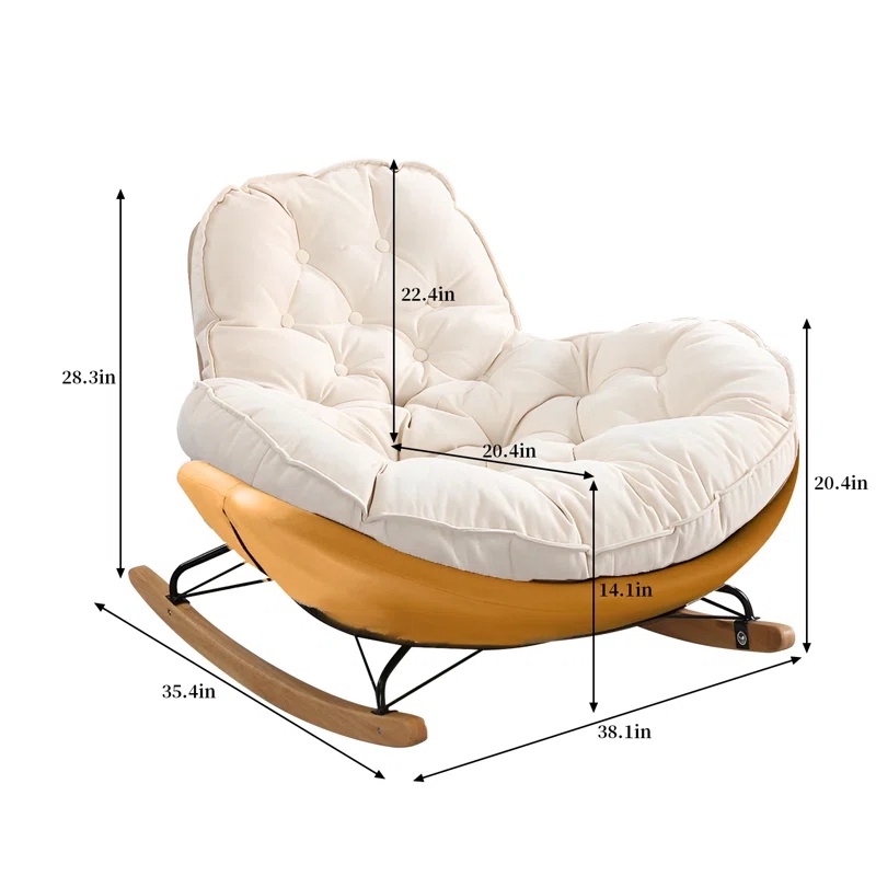 Alvesta Upholstered Rocking Chair