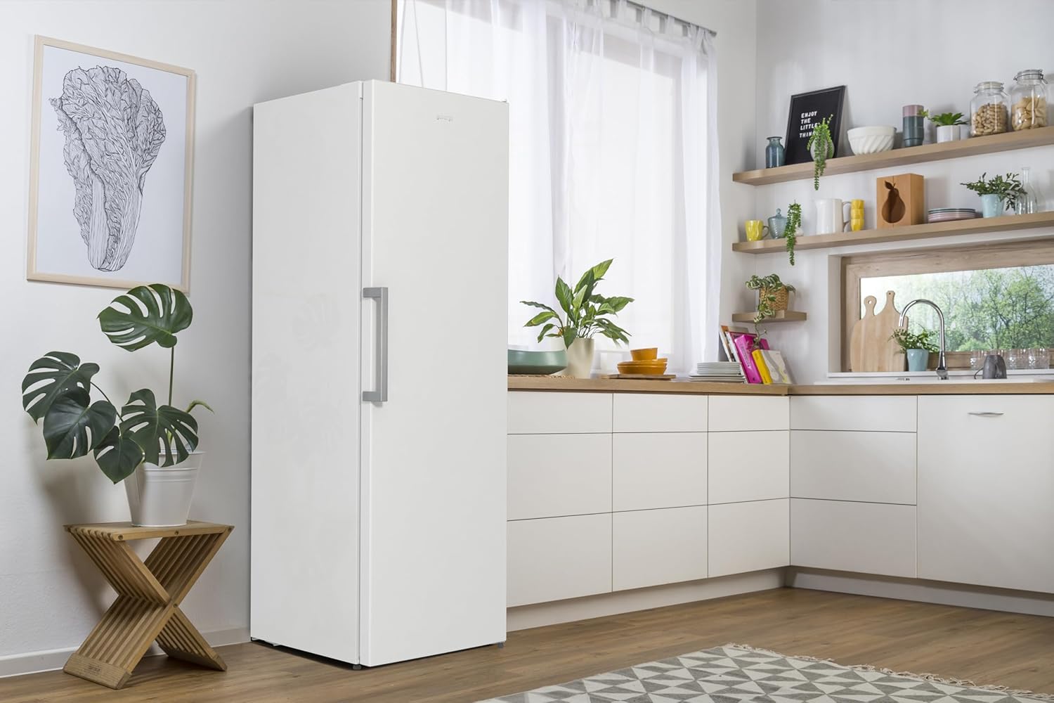 Gorenje R 619 EEW5Kühlschrank / 185cm / Umluft-Kühlsystem/Schnellkühlfunktion/Kühlteil 398 Liter/weiß [Energieklasse E]
