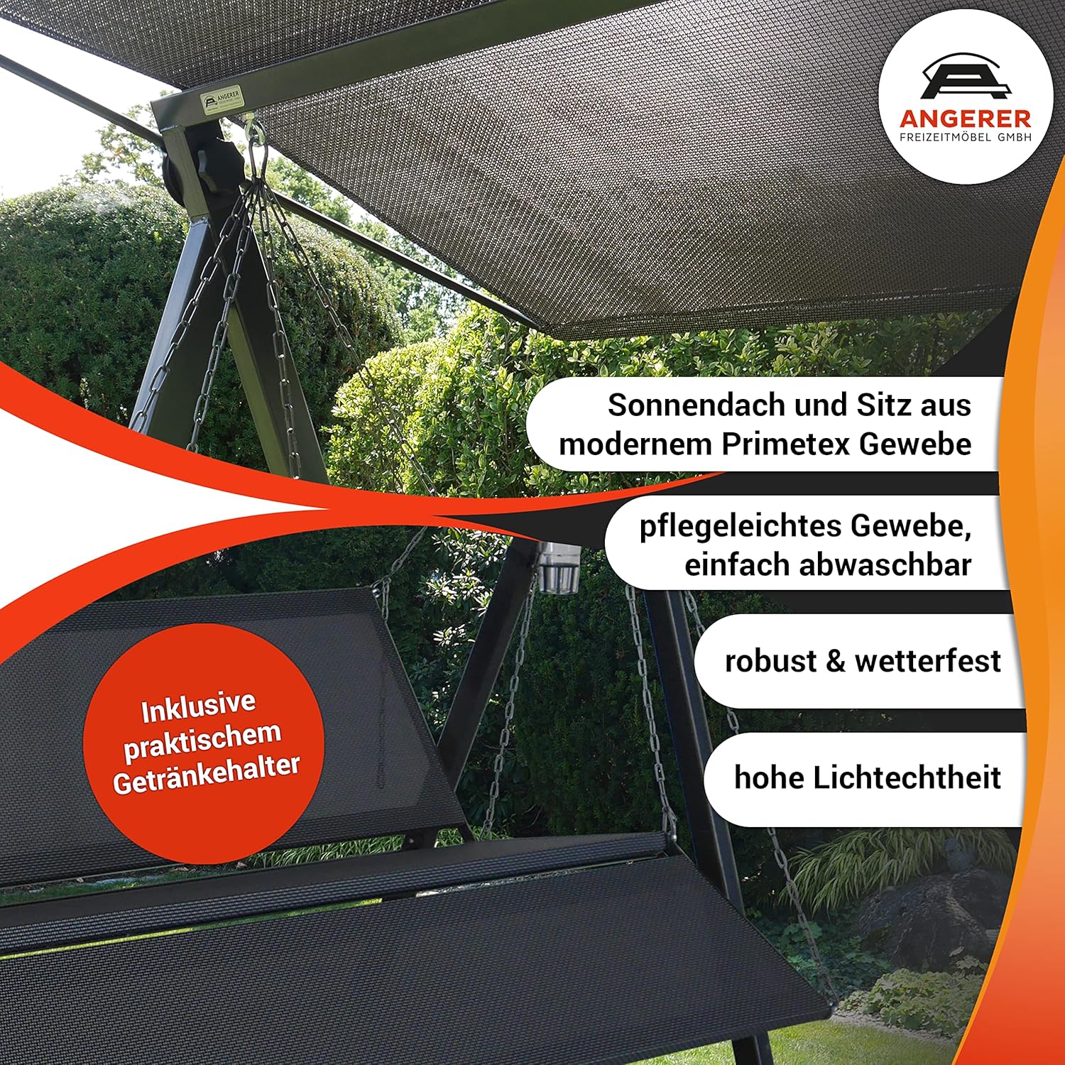 Angerer Lounge Swing Chair Hollywood, 3-Seater