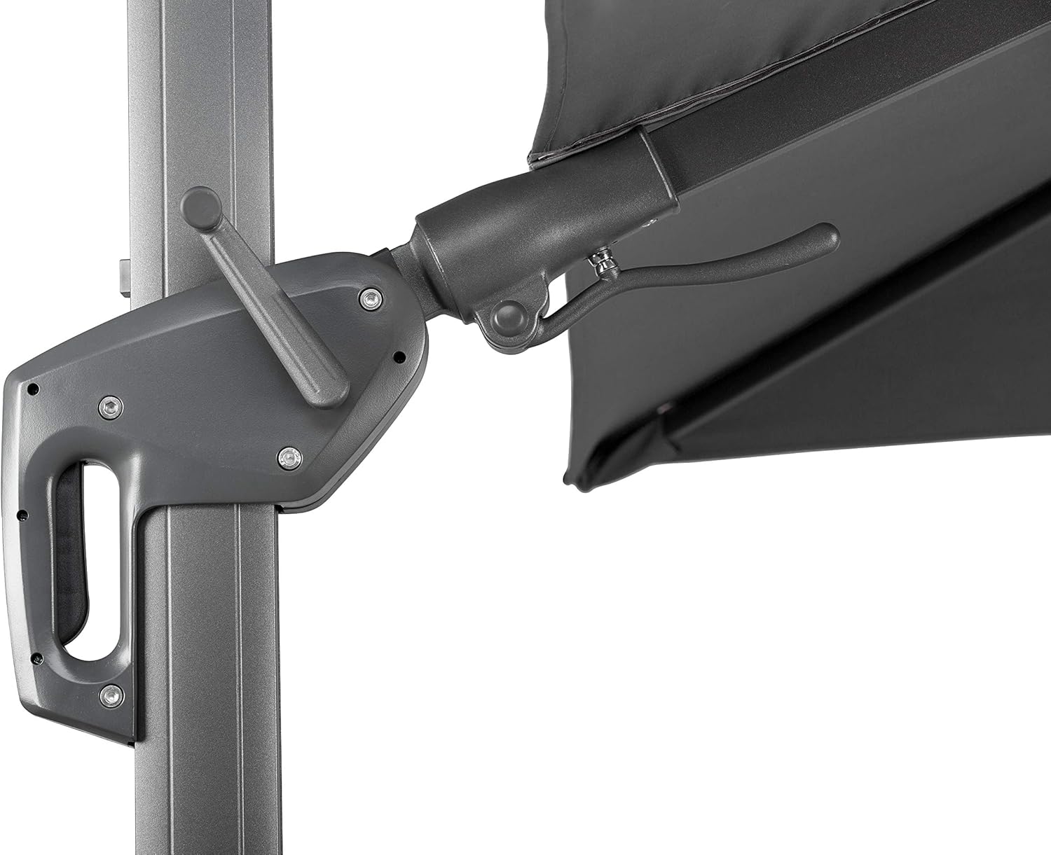 Schneider Rhodes Twist Parasol Approx. 300 x 300 cm Anthracite