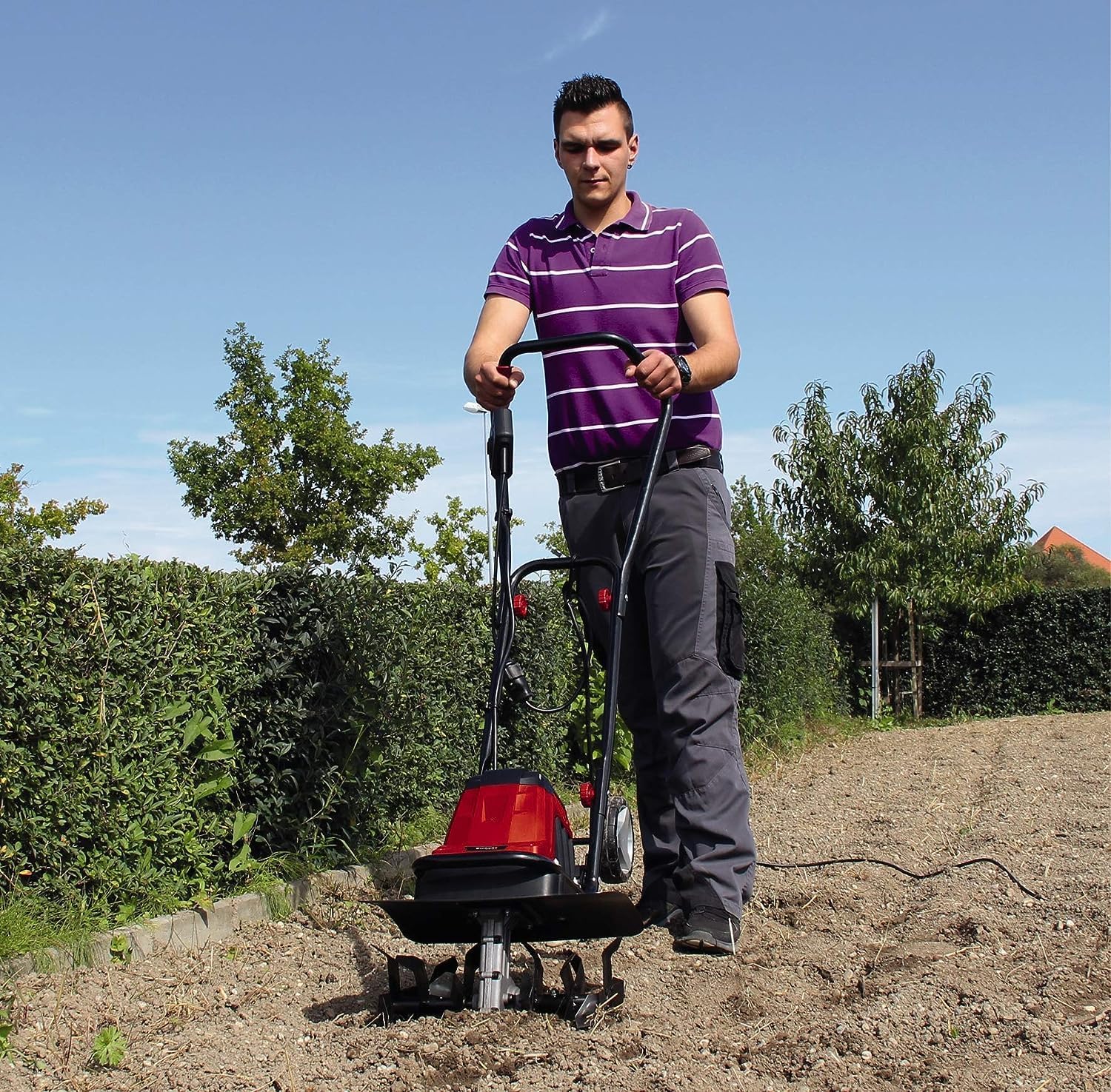 Einhell Electric tiller GC-RT 1440 M (1400 W, Working width 40 cm, Working depth 20 cm, Ergonomic and foldable handlebar)