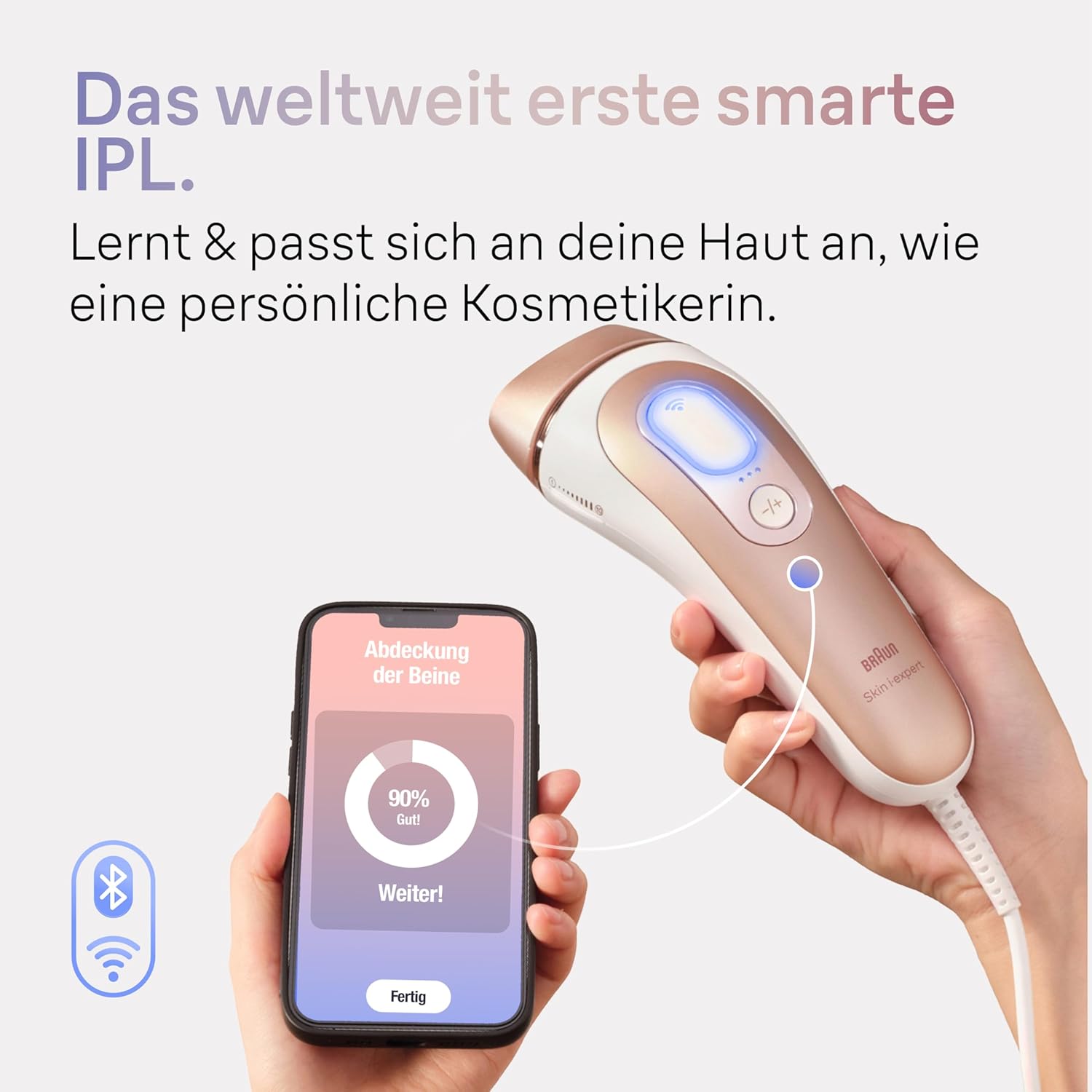 Braun Smart IPL 7 Skin i·expert, Free App, Women's Hair Removal Device, Visible Hair Removal, Designed in Germany, 4 Attachments, Venus Razor, Alternative to Laser Hair Removal, PL7387
