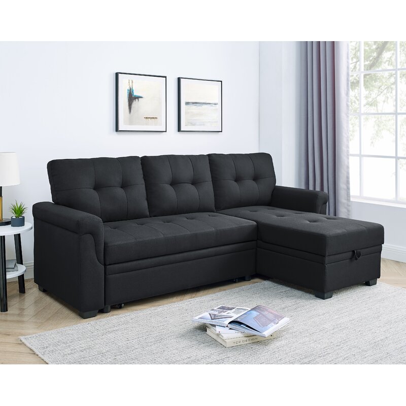 Gunnar 86′′ Wide Reversible Sleeper Sofa & Chaise