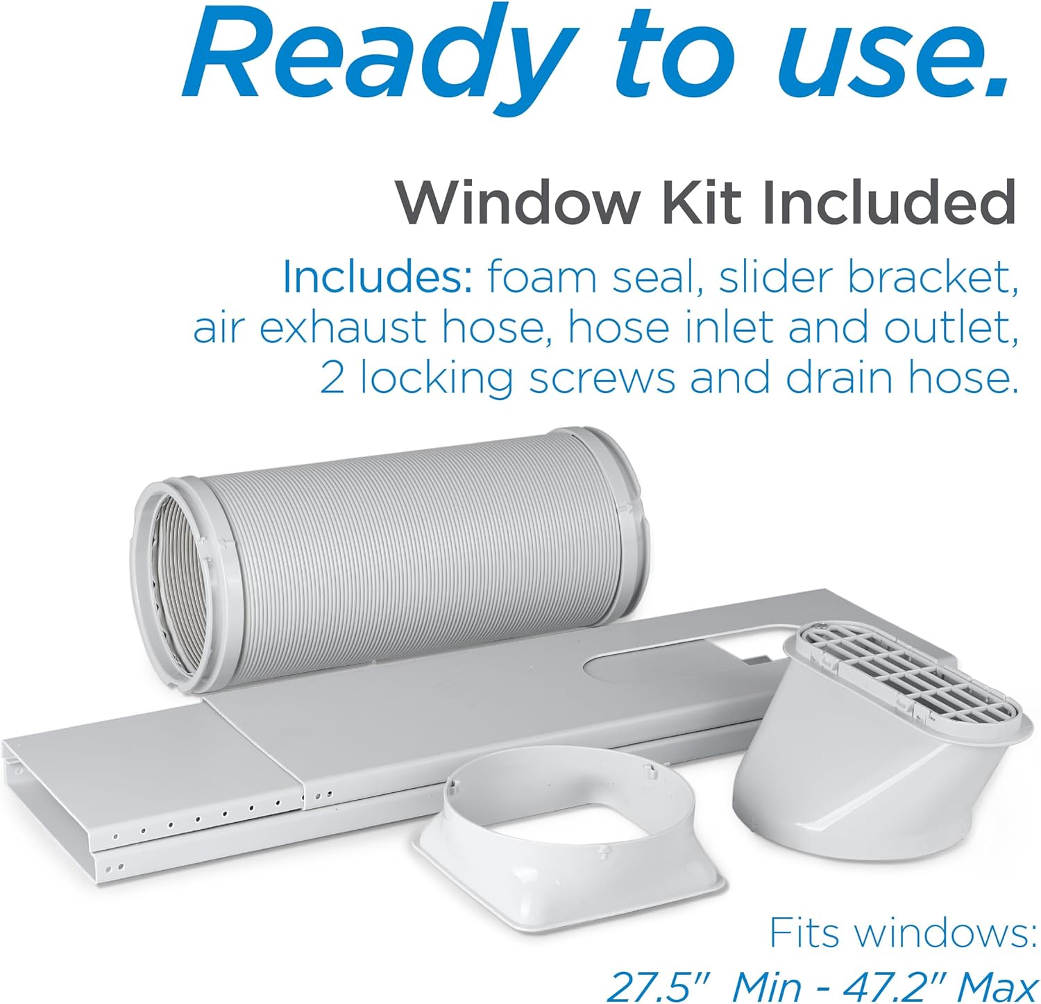 BLACK+DECKER Smart Portable Air Conditioner with Heat, 14,000 BTU Cooling, 12,000 BTU Heating for Rooms up to 700 Sq. Ft., Follow Me Remote, BPACT14HWT, White