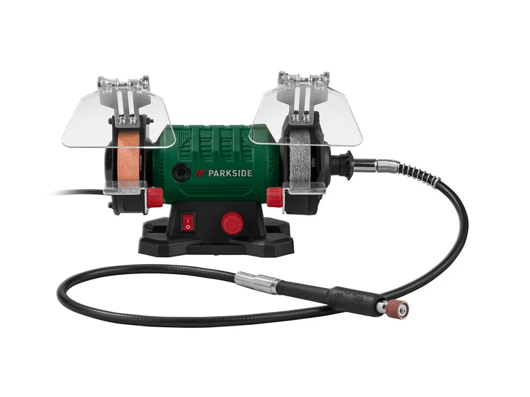 PARKSIDE Touret à meuler double avec arbre flexible PDFW 120 B3, 120 W