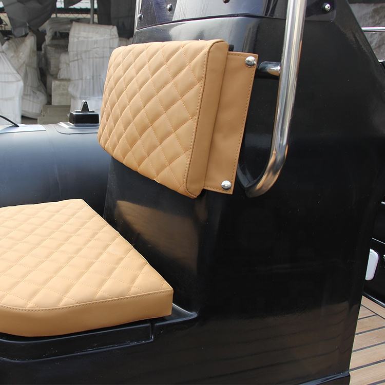 Sale Hypalon/PVC 4.8m RIB Boat Deep V Fiberglass Hull Inflatable RIB Boat 480 for Fishing with Engine