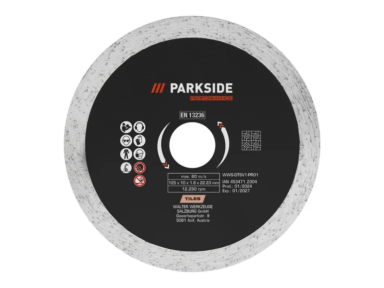 PARKSIDE PERFORMANCE Disques à trononner ou disques à ébarber 125 mm