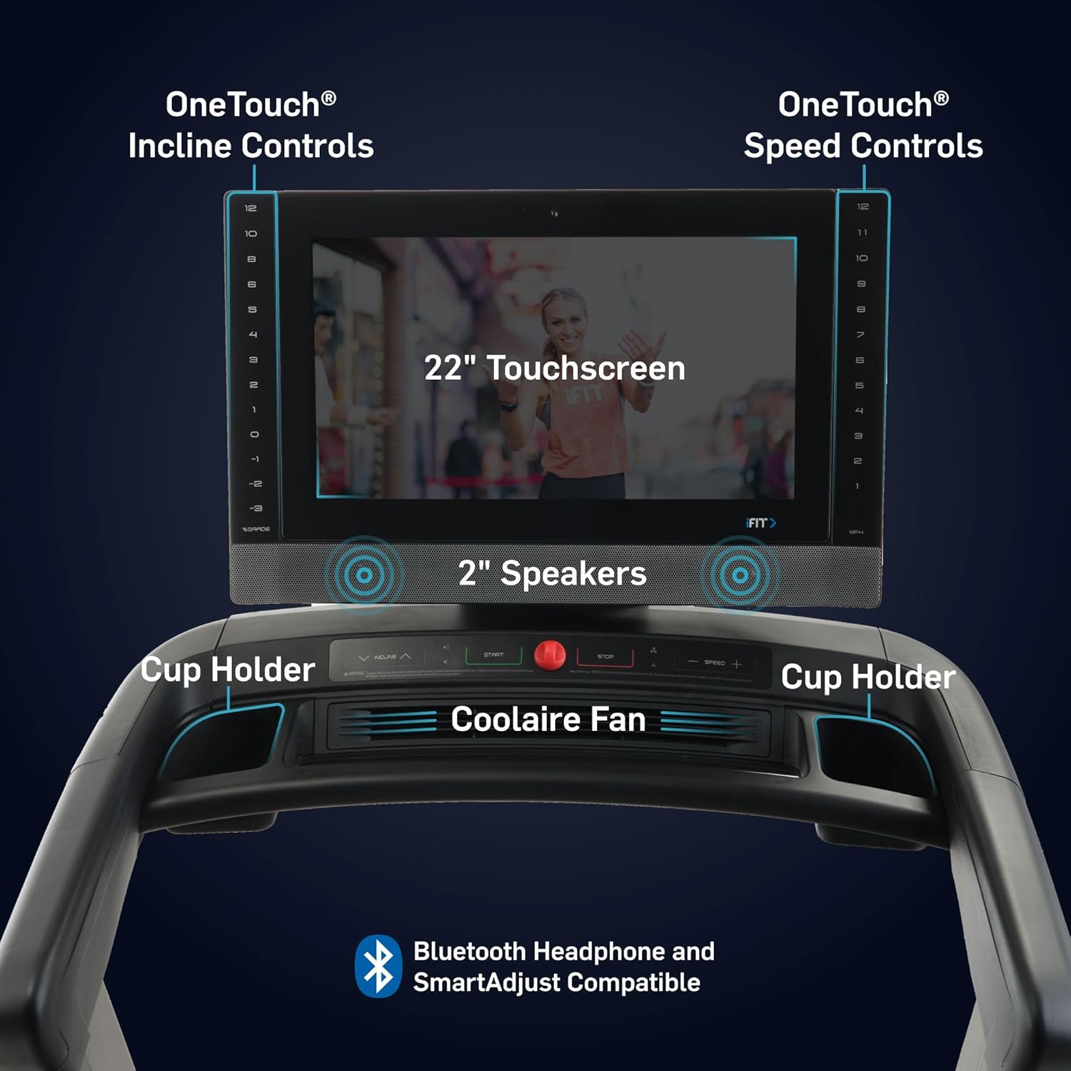 NordicTrack Commercial Series 1250, 1750, 2450: Expertly Engineered Foldable Treadmill, Treadmills for Home Use, Walking Treadmill with Incline, Superior Interactive Training Experience