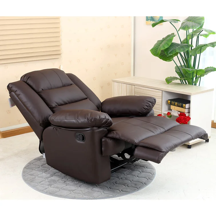 Manual Leather Match Manual Recliner