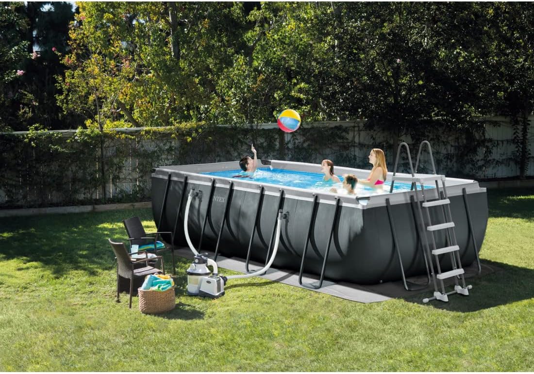 Intex kit Piscine Ultra XTR rectangulaire Tubulaire (l) 5,49 x (l) 2,74 x (h) 1,32m