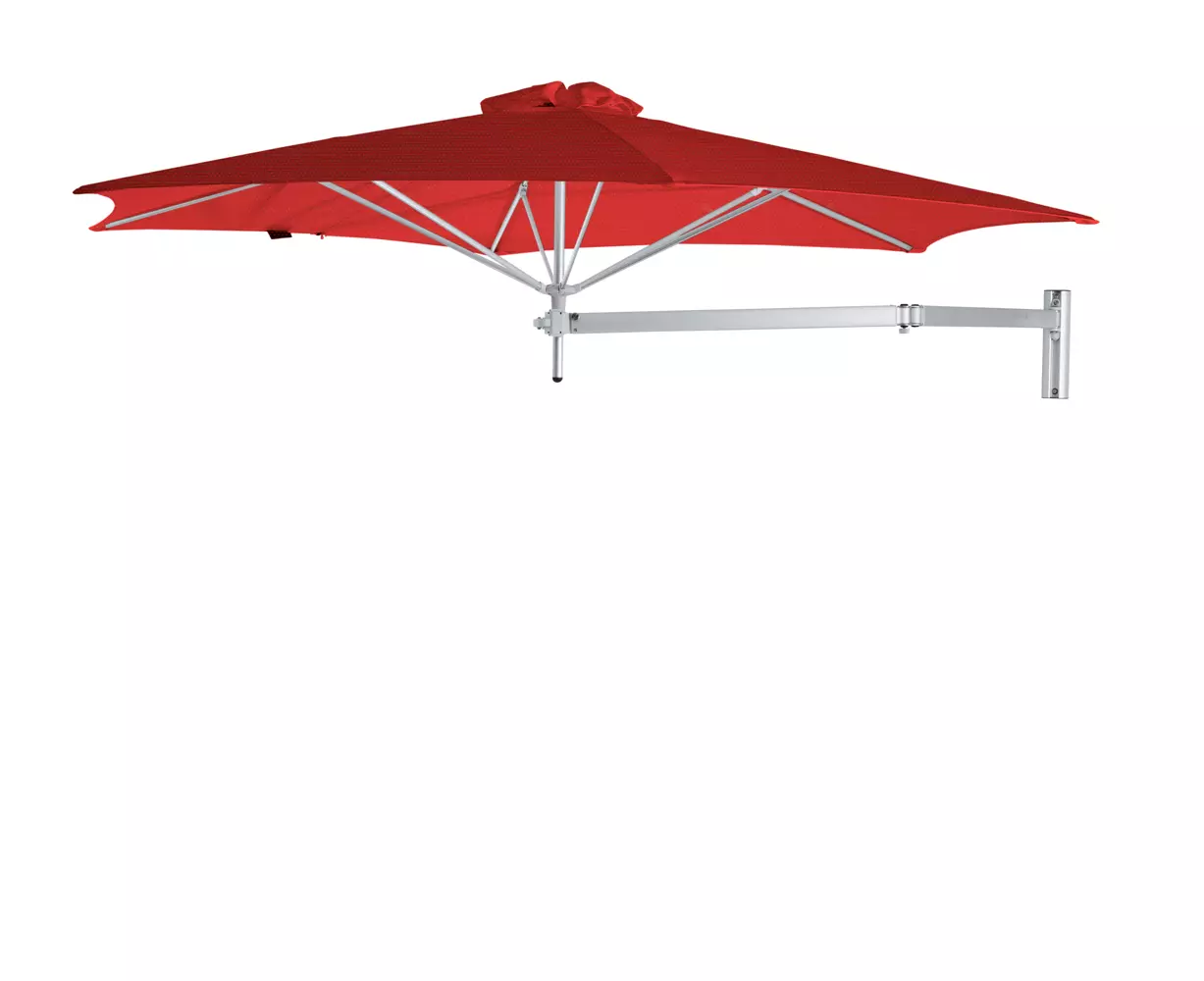 Umbrosa Paraflex Wall mounted umbrella round 3 m with beige canopy and neo arm 2 m