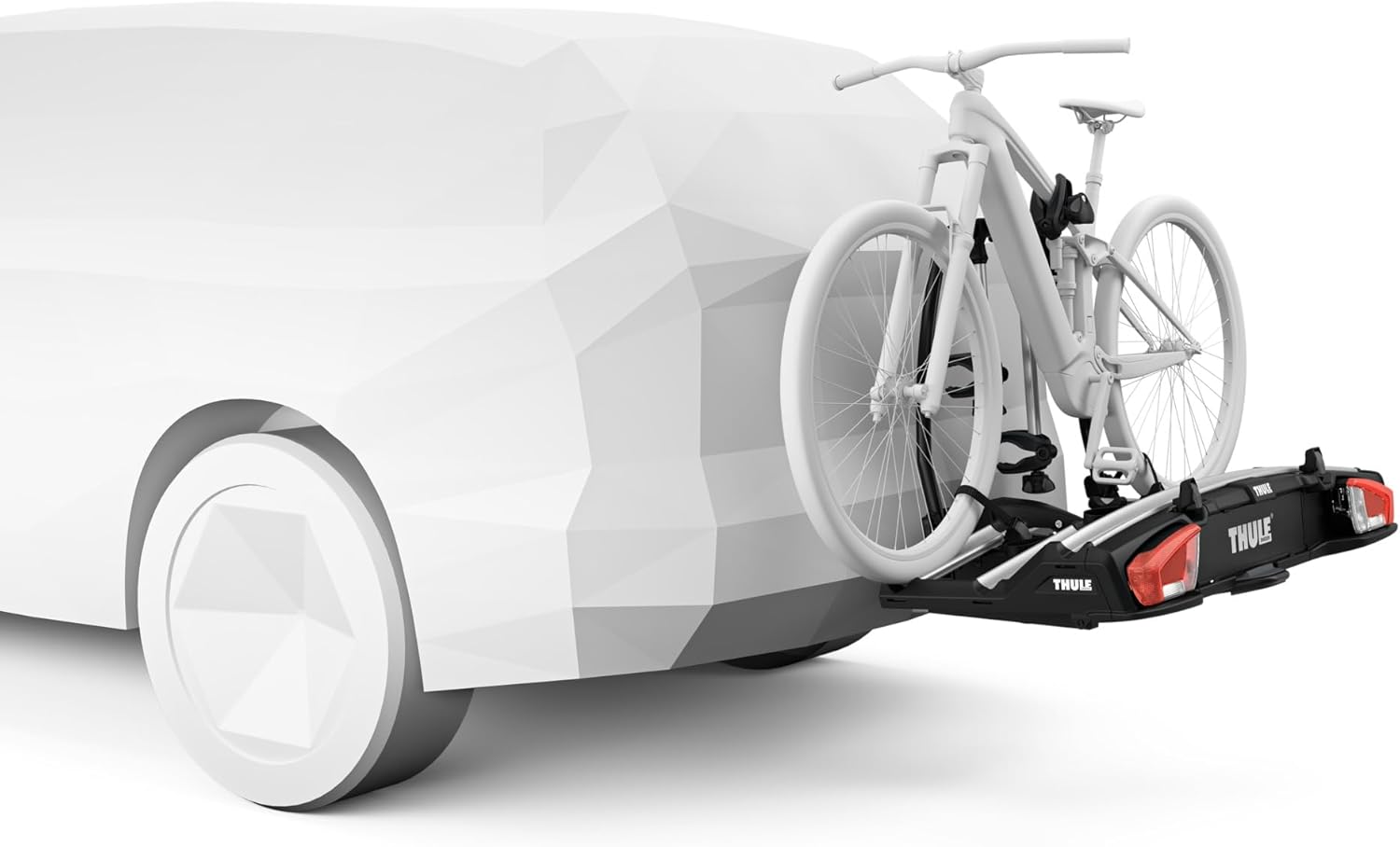 Thule VeloSpace XT Fahrradträger für Anhängerkupplung 3 Fahrräder Silber