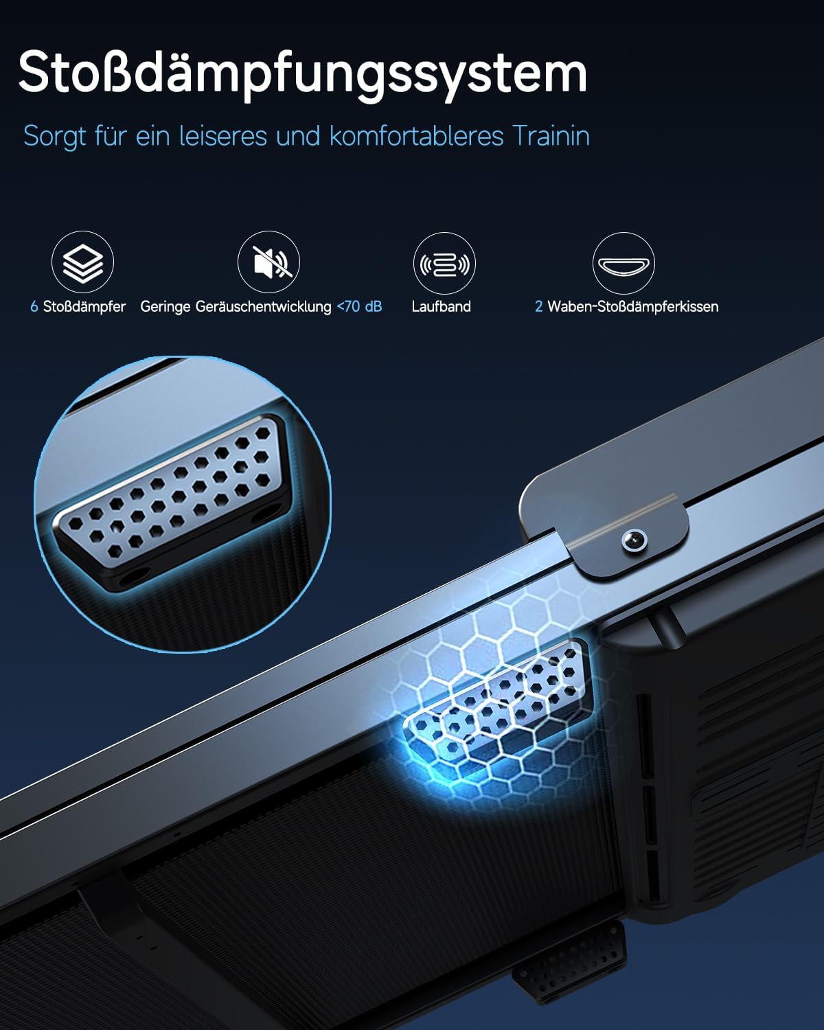 Kerolina Walking Pad Laufband für Zuhause - Home Office Laufbänder Under Desk Schreibtisch Laufpad Leise Tragbares Kompakte Gehband Klein Mini Treadmill LED-Anzeige Remote Control Tretmühle