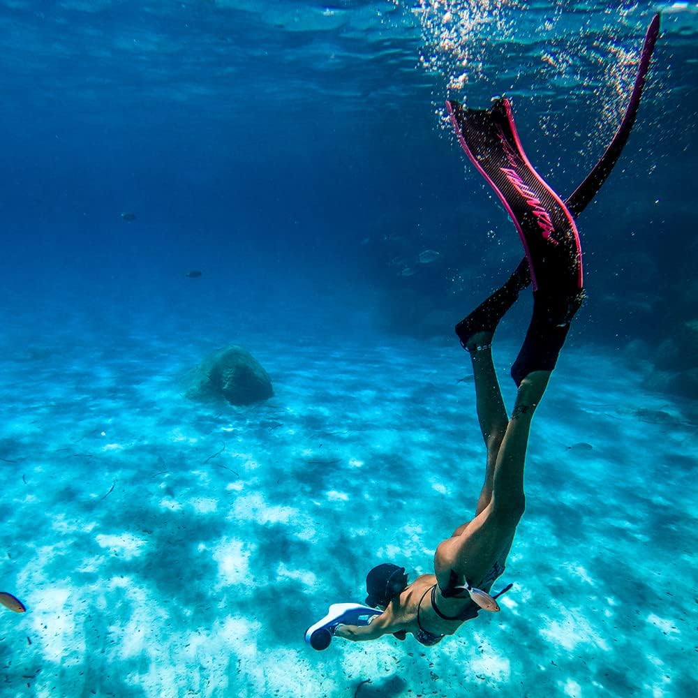 Asiwo Underwater Scooter with Action Camera Mount - Waterproof Dual Motor Sea Scooter for Diving, Swimming, Snorkeling