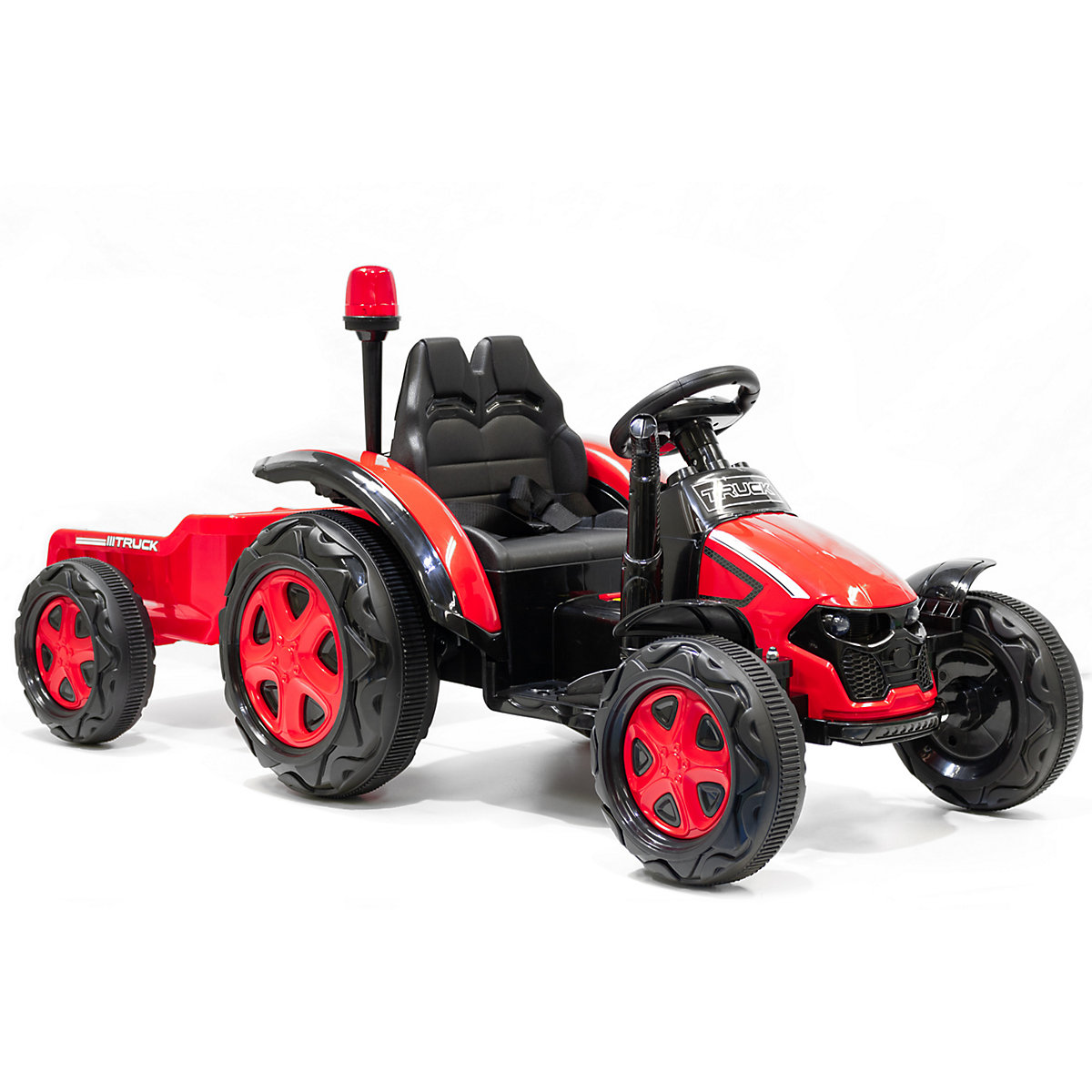 Kidcars Kinder Elektro Traktor 2X30W 12V 7Ah 2.4G RC inkl Anhnger grün