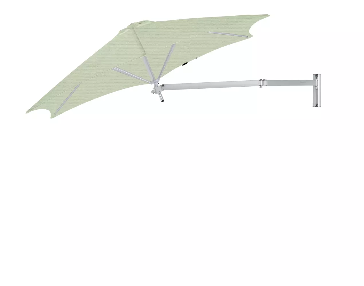 Umbrosa Paraflex Wall mounted umbrella round 2.7 m with army green canopy and neo arm 2 m Back to overview