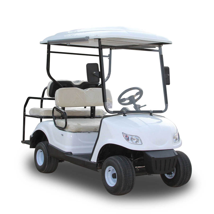 Folding Back Seats Electric Golf Cart 4 Seats Golf Club Car