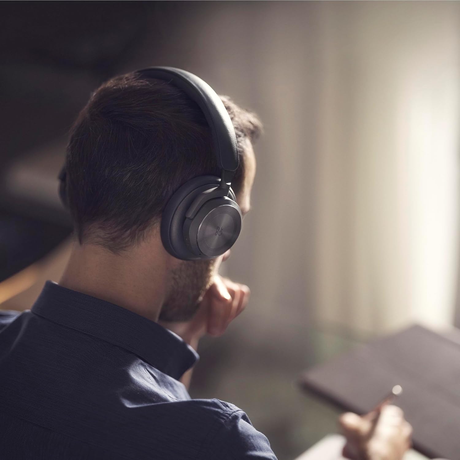 Bang & Olufsen Beoplay HX - Wireless Bluetooth Over-Ear Active Noise Cancelling Headphones with Microphone - Gold Tone, One Size