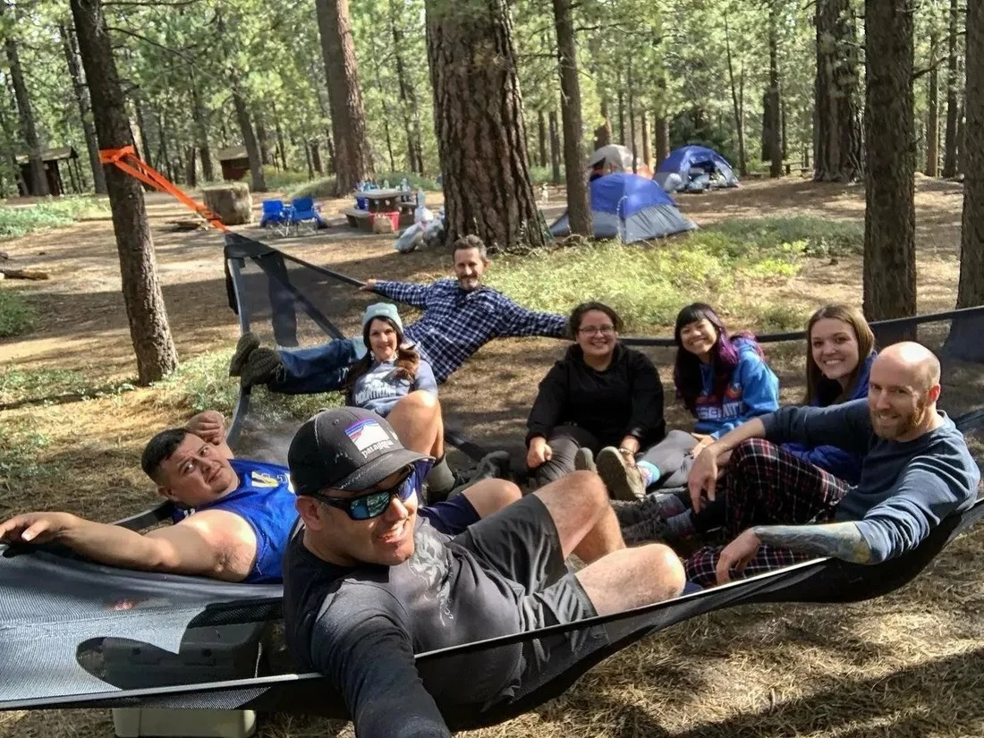 MULTI-PERSON HAMMOCK- PATENTED 3 POINT DESIGN