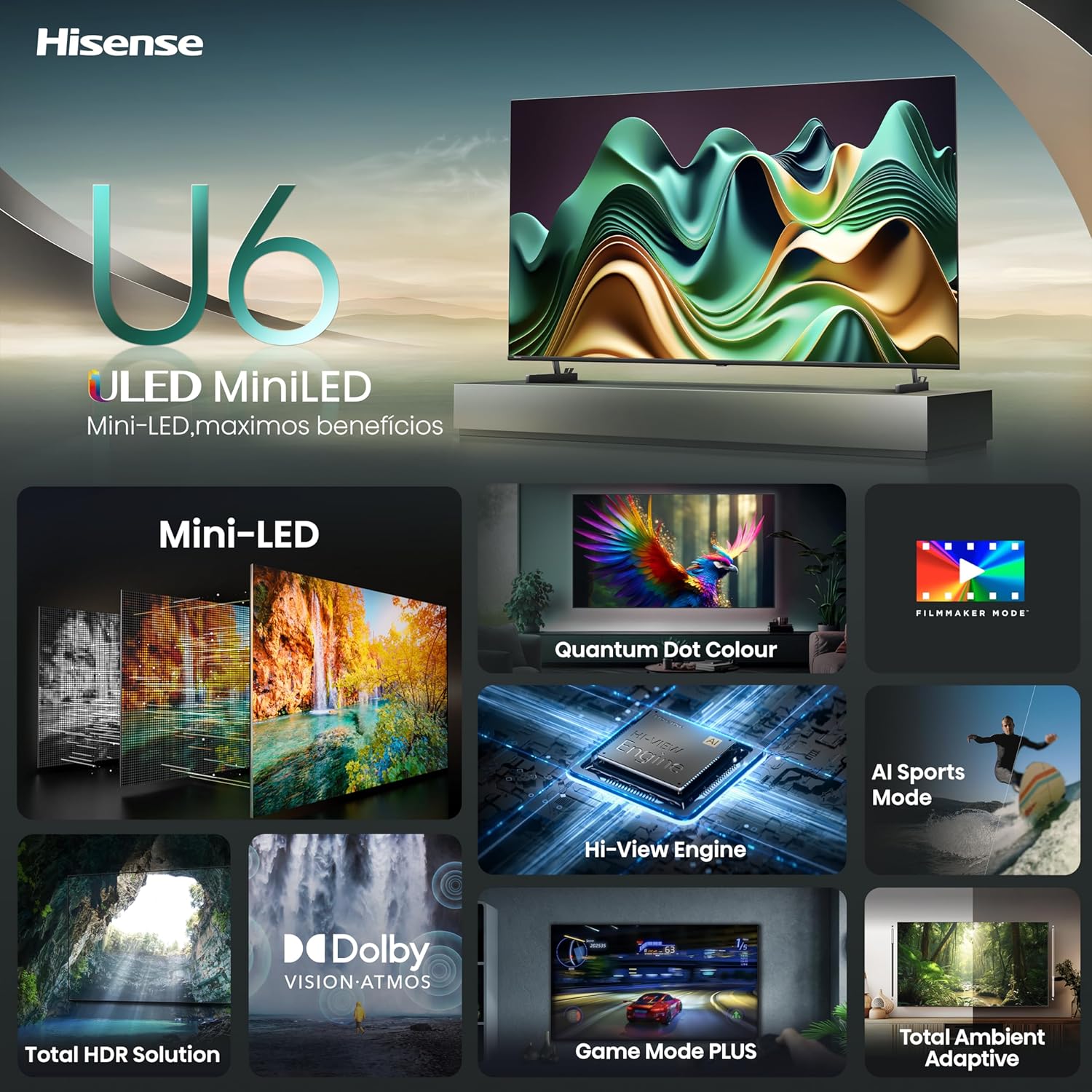 Hisense 65U7NQ 164cm (65-inch) TV