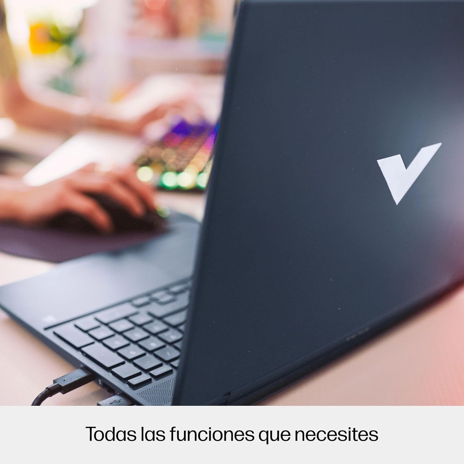 HP Victus 15-FB3038NS Gaming Laptop 15 Inch FHD AMD Ryzen AI 7 350, 16GB RAM, 1TB SSD, NVIDIA RTX 5060, FreeDos – Blue – Spanish QWERTY Keyboard