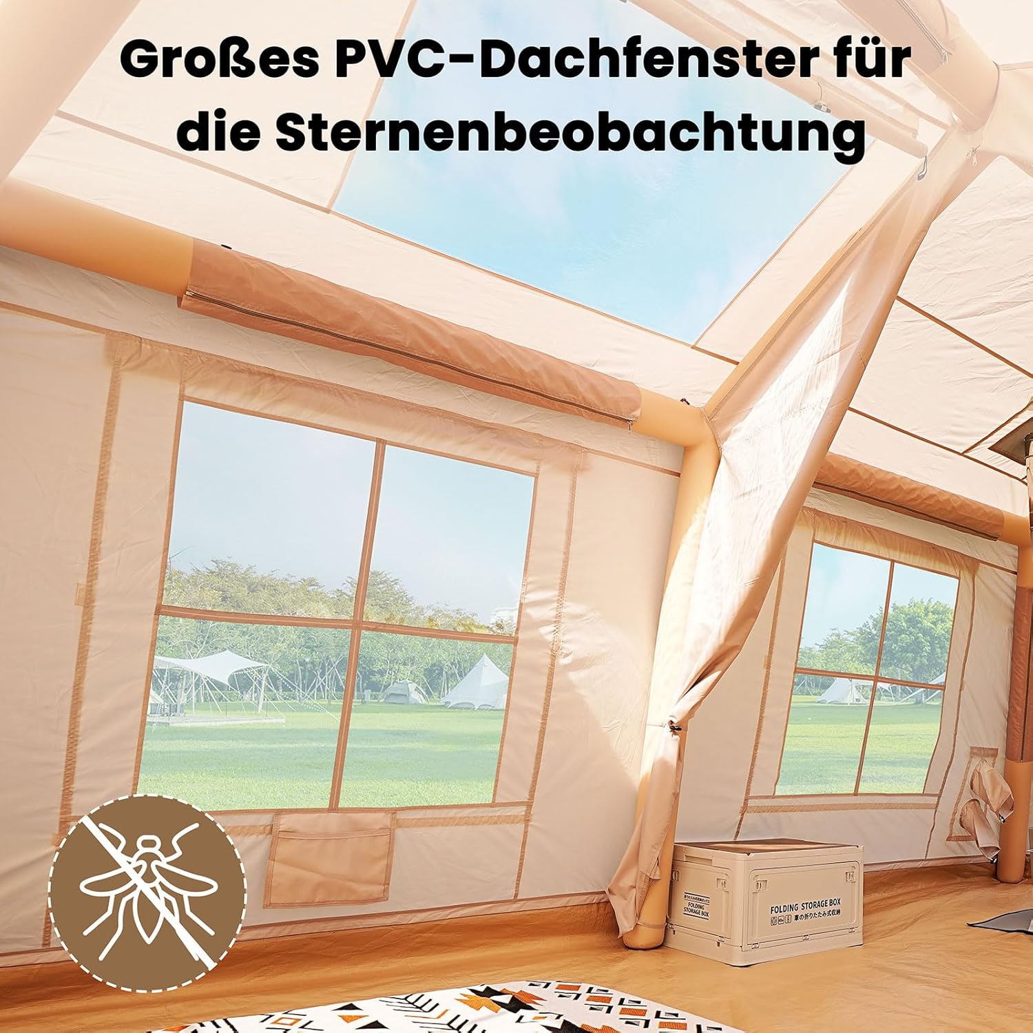 Ytaoeo Inflatable Tent for Camping, Outdoor Tent, Inflatable Camping Tent Made of Waterproof Oxford Fabric, Air Glamping Tents, Various Options