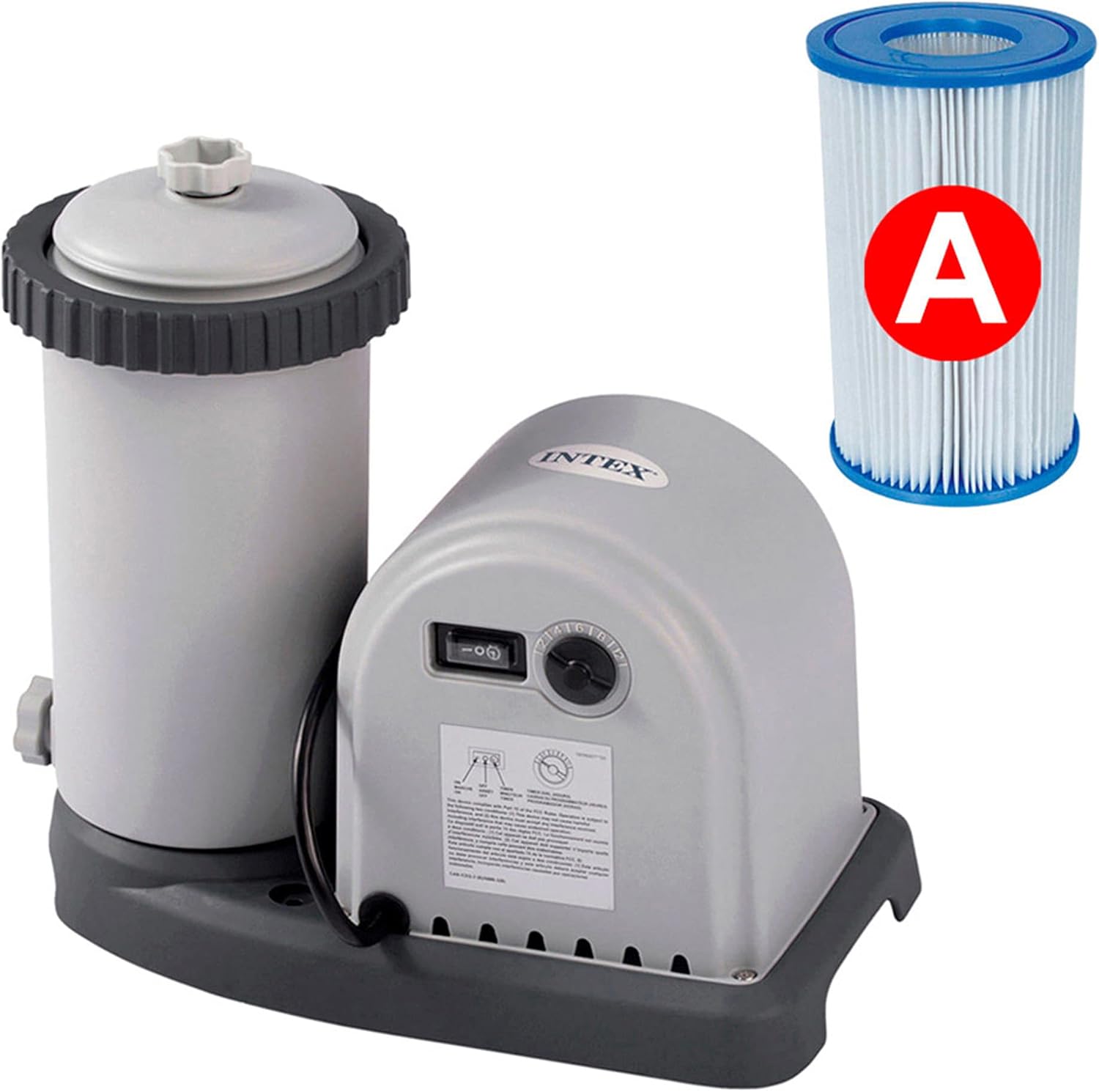 Intex kit Piscine Prism Frame Ovale Tubulaire (l) 5,03 x (l) 2,74 x (h) 1,22m