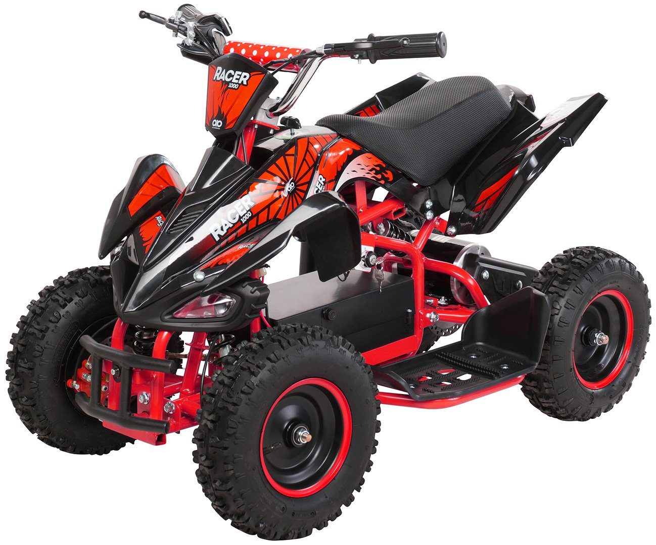 Actionbikes Motors Electric Children's Quad Mini Children's Electric Quad Racer 1000 W 36 V, load capacity 50 kg, (1 piece), up to 50 kg - disc brakes - Safety Touch System foot switch