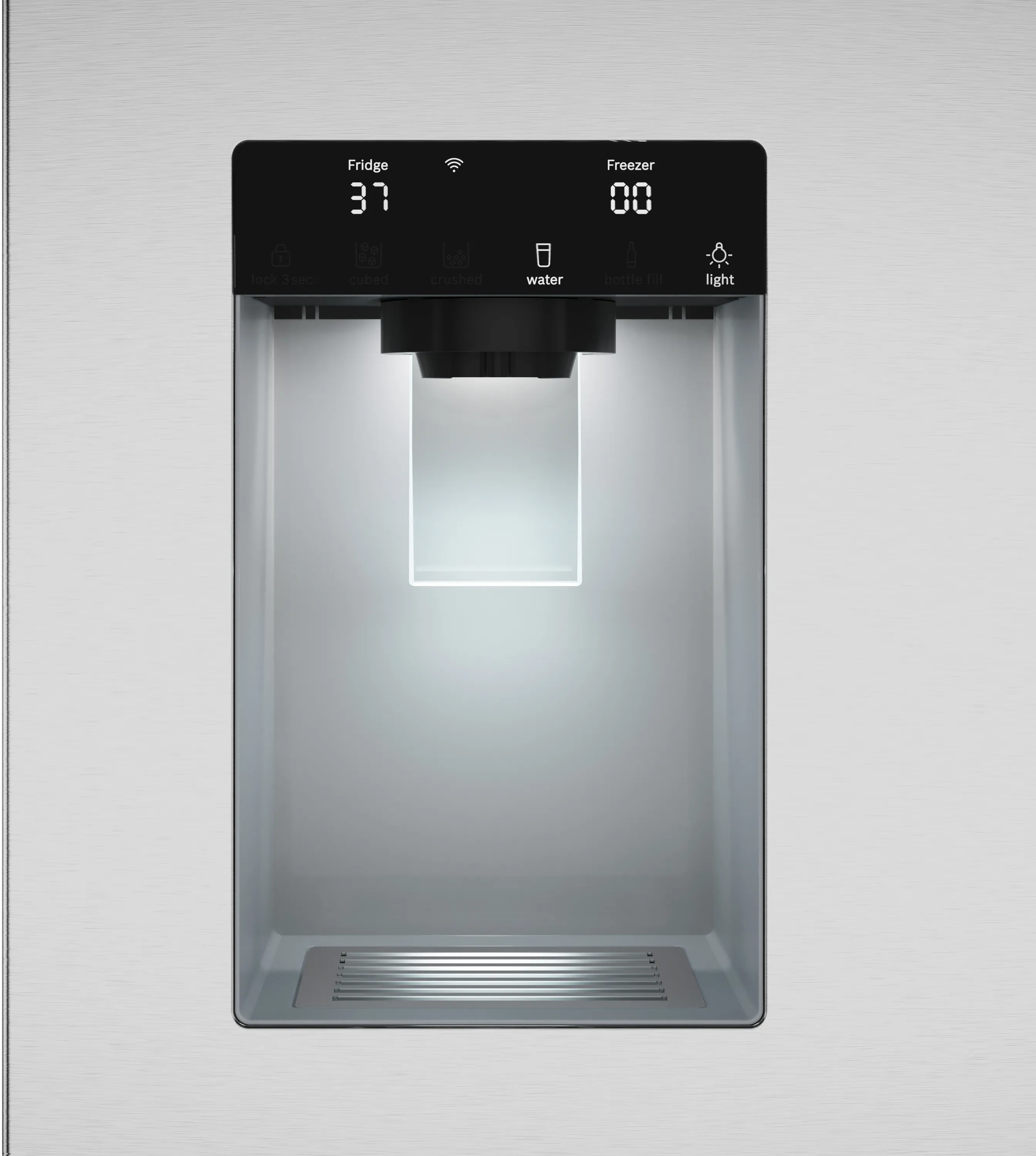 Bosch B36FD10ENS 100 Series French Door Bottom Mount Refrigerator 36'' Stainless steel (with anti-fingerprint), Total No Frost