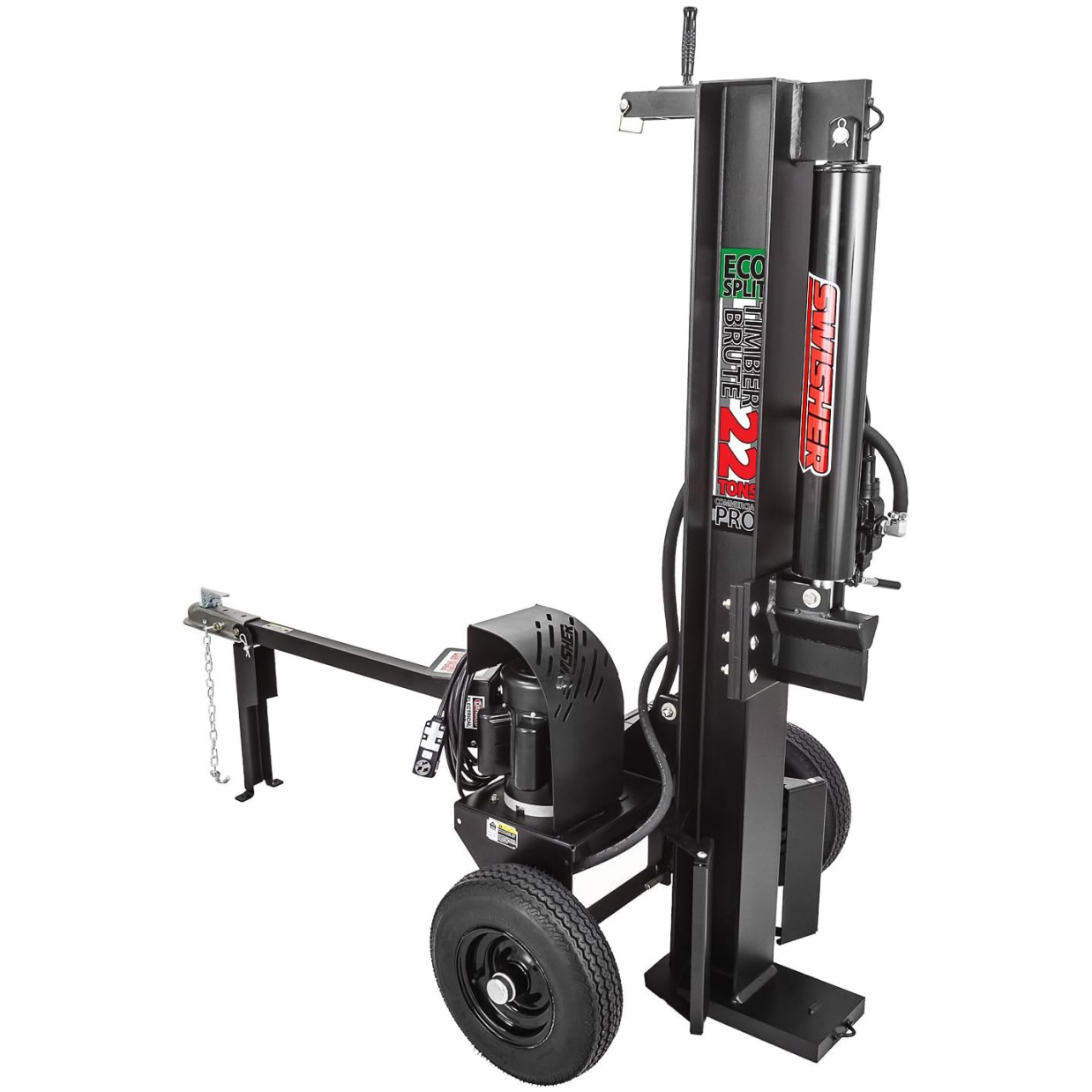 Swisher LS22E 230V Timber Brute Eco Split Electric Log Splitter, 22 Ton, Black