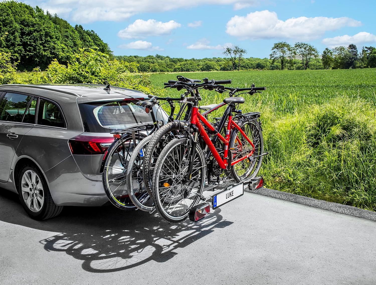 Eufab 11514 Tow Bar Carrier Luke for 4 Bicycles