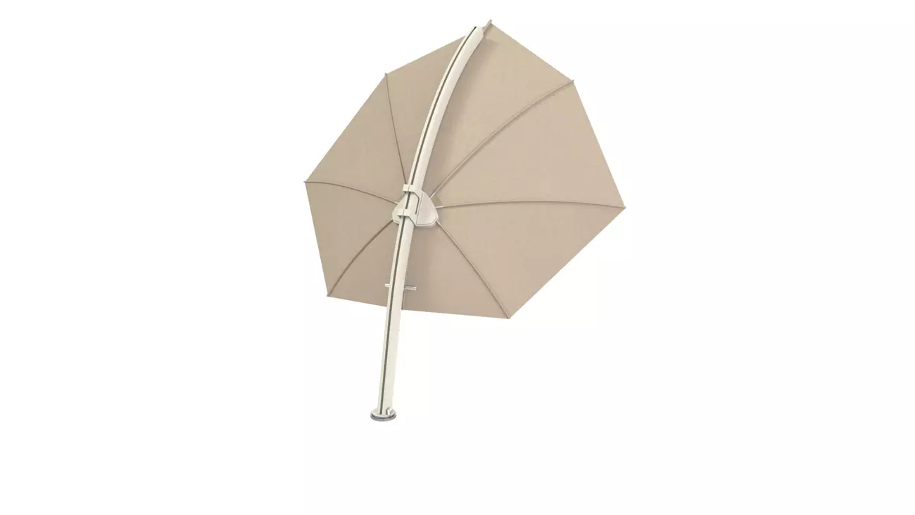 Umbrosa Icarus UX Sand cantilever umbrella 3 x 3 m with sand canopy and beige limestone frame Back to overview