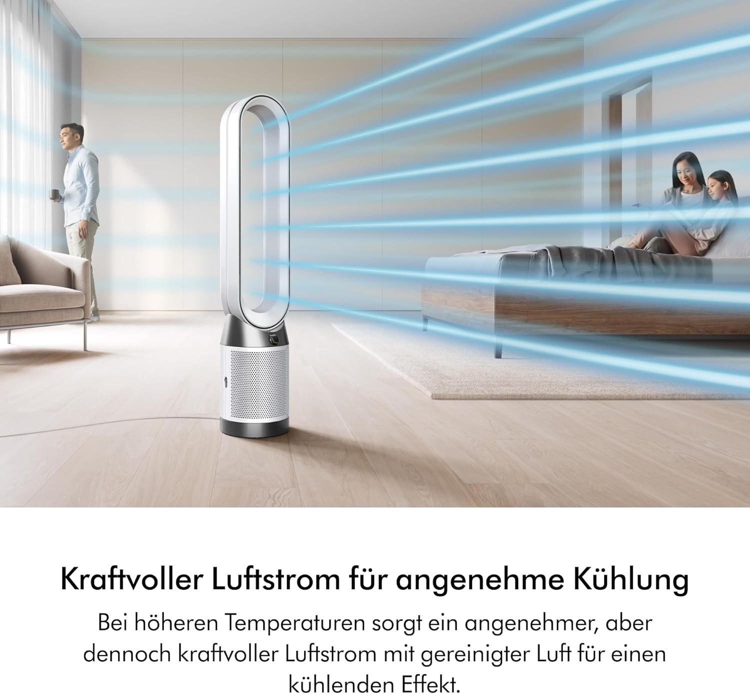 Dyson Purifier Cool PC1 Luftreiniger mit kraftvollem kühlenden Luftstrom (Weiß/Weiß)