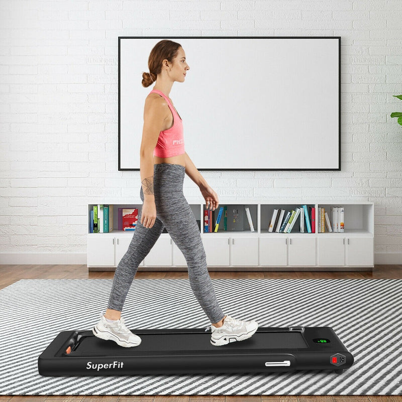 2-in-1 Folding Treadmill with Bluetooth Speaker