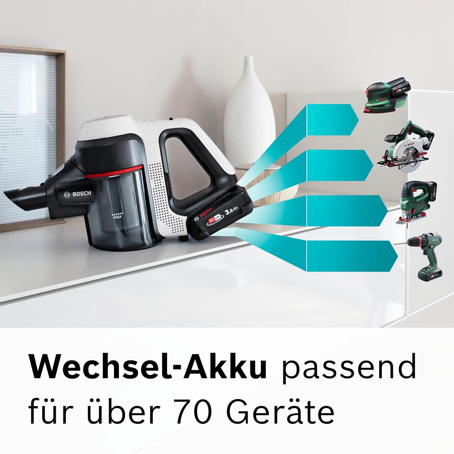 Bosch Akku-Staubsauger Unlimited 7 BSS711W
