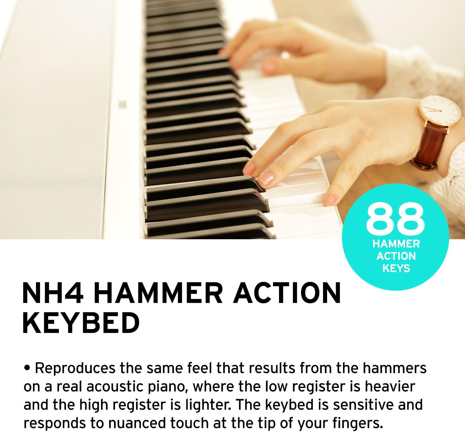 KORG Digital Piano, E-Piano, White