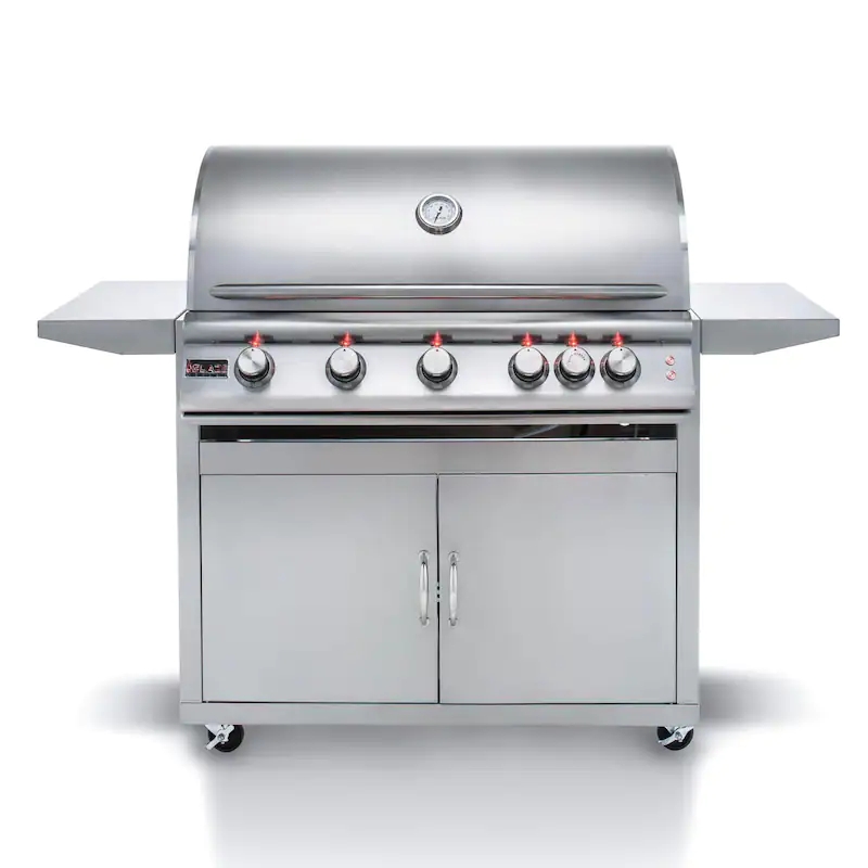 Blaze Premium LTE 40-Inch 5-Burner Propane Gas Grill With Rear Infrared Burner & Grill Lights - BLZ-5LTE2-LP